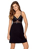 Romantic nightie, intricate lace, lightly padded cups